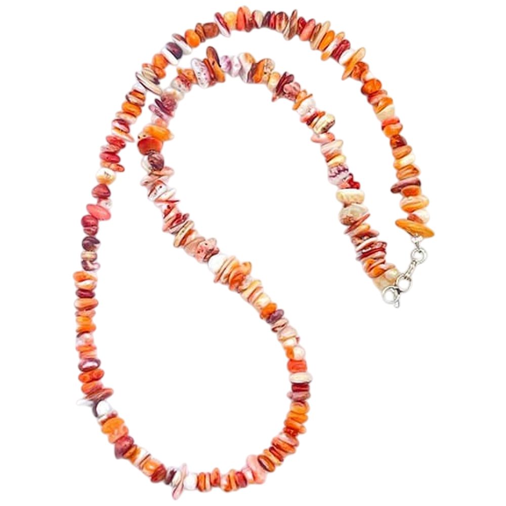 Indianerschmuck-Kette - Sacred Spiny Oyster Nugget Necklace