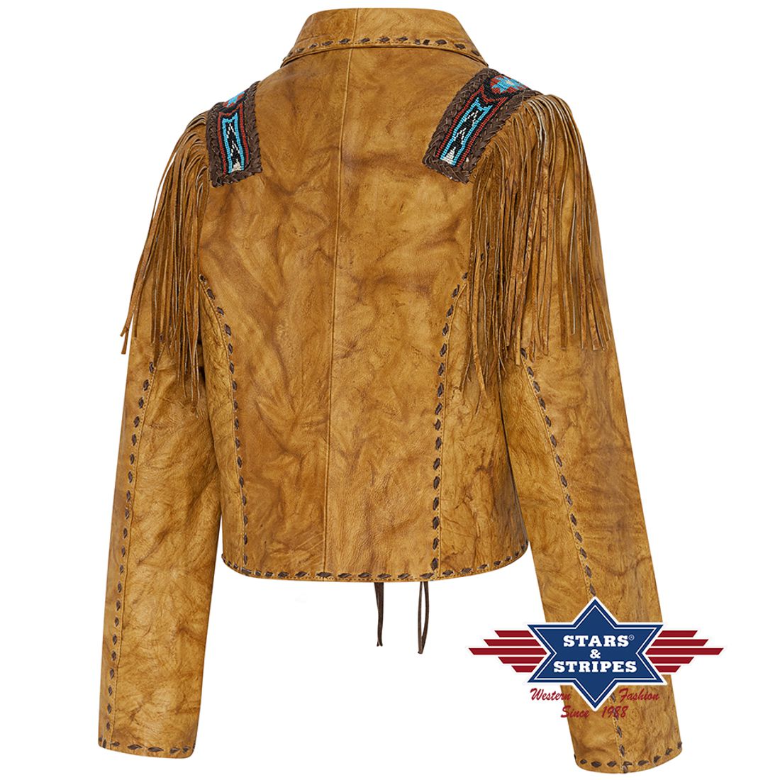 Lederjacke für Damen - Azteca