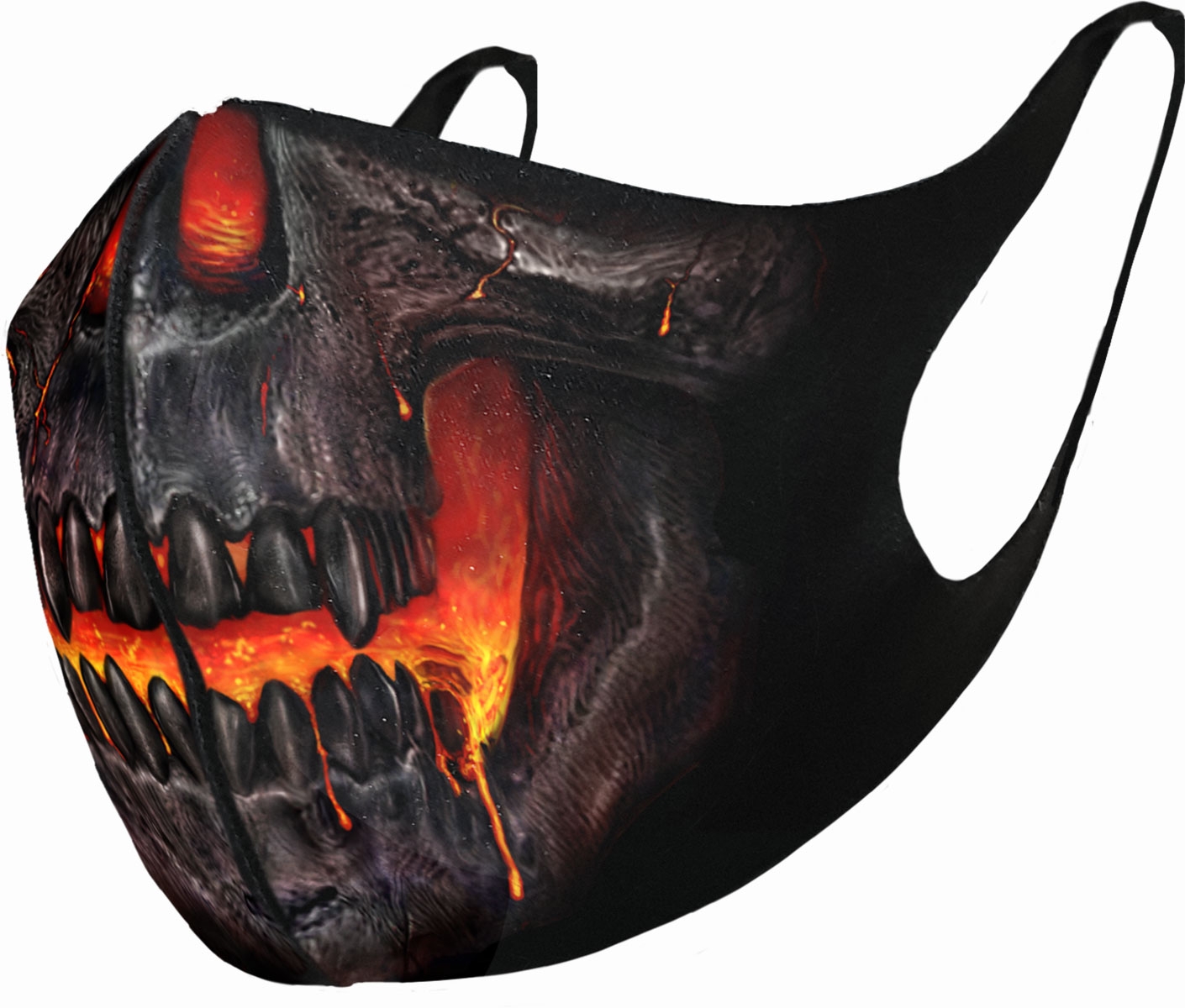 Gesichtsmaske / Mund- & Nasenschutz von Spiral - Skull Lava