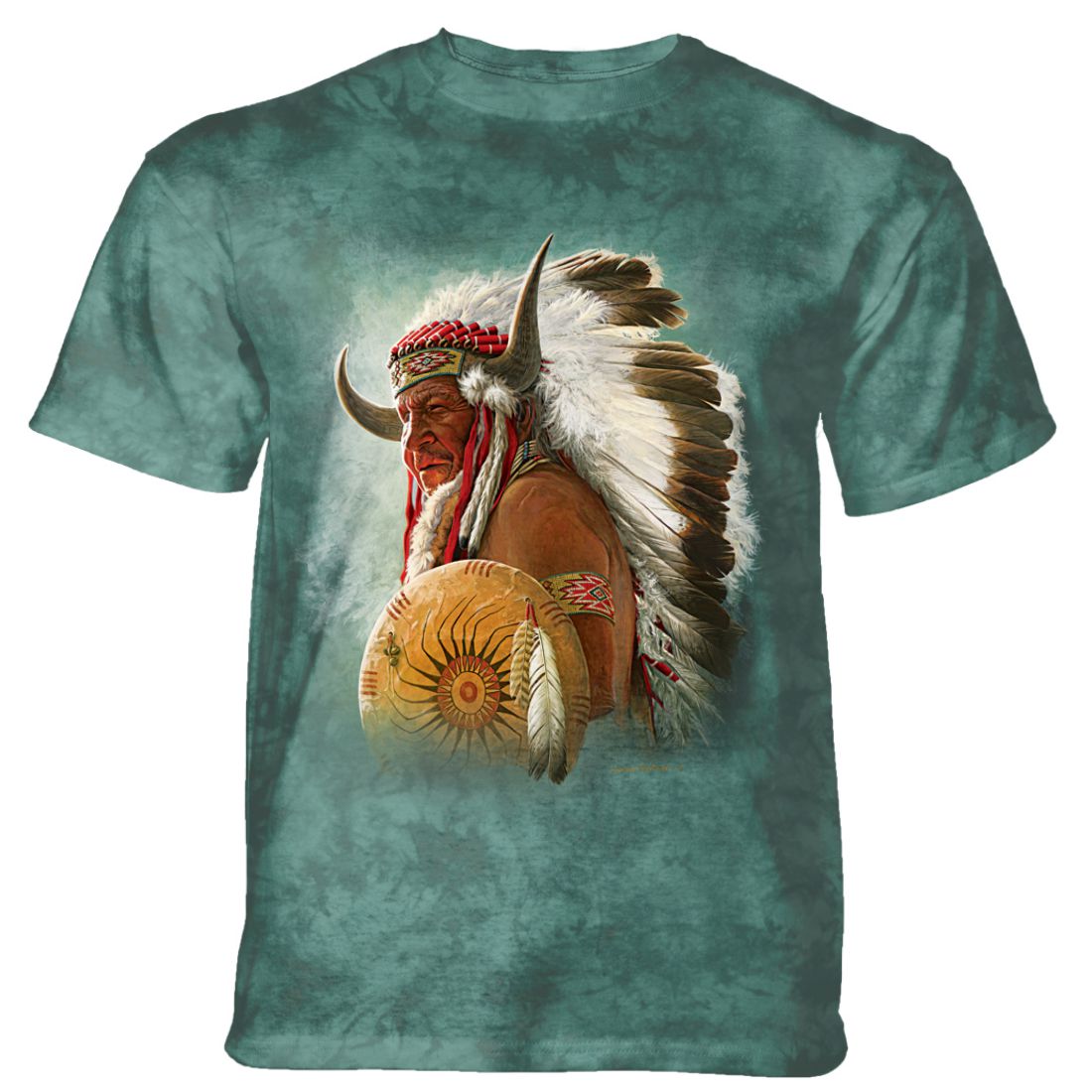 The Mountain T-Shirt - Native American Portrait 