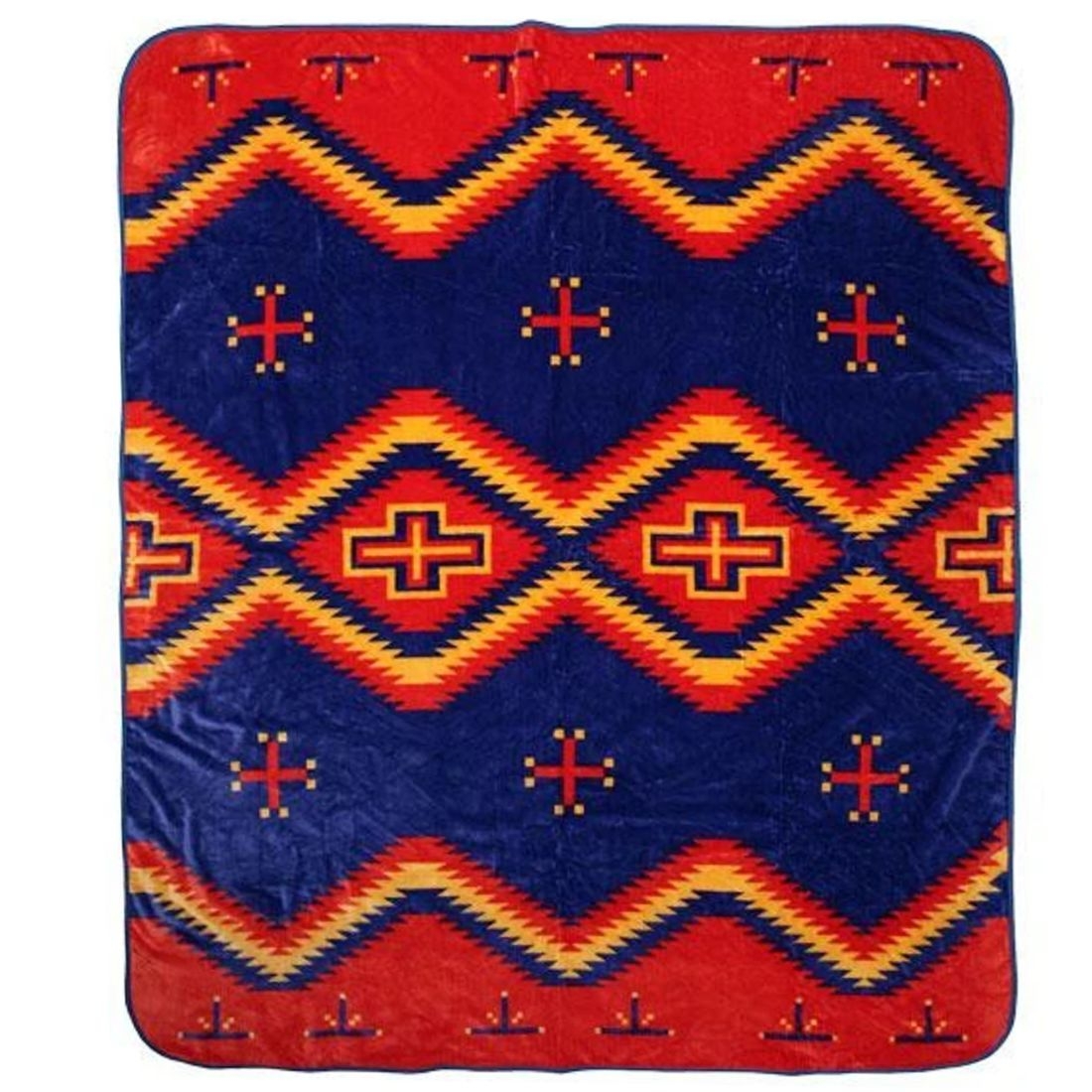 Luxus-Fleece Western- & Indianer-Decke - Rancho El Cid - Pueblo, 240 x 200 cm
