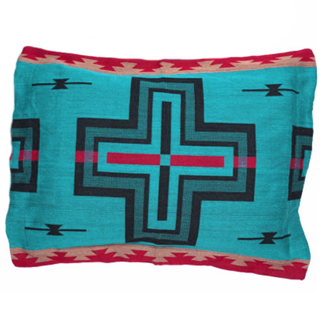 XXL- Indianerkissen / Westernkissen - Premium Pillow South West Cross, Türkis