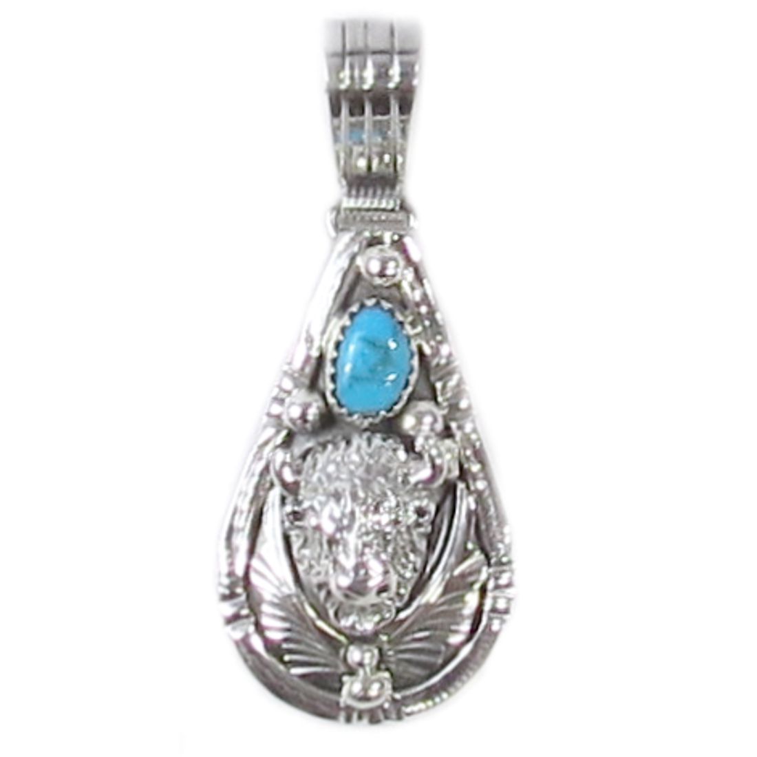 Kettenanhänger aus Sterling Silber - Buffalo Spirit
