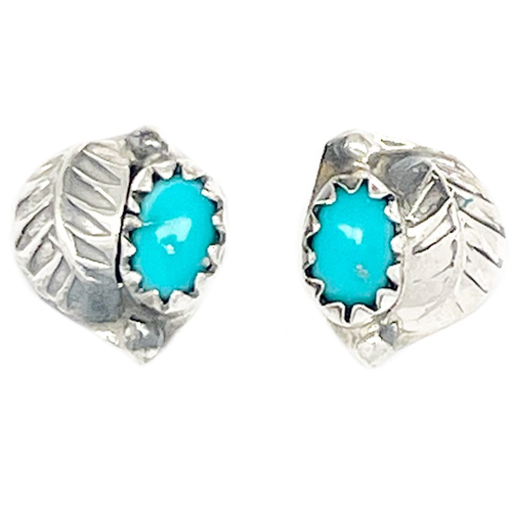 Mini-Ohrstecker aus Sterling Silber - Cute Turquoise Studs