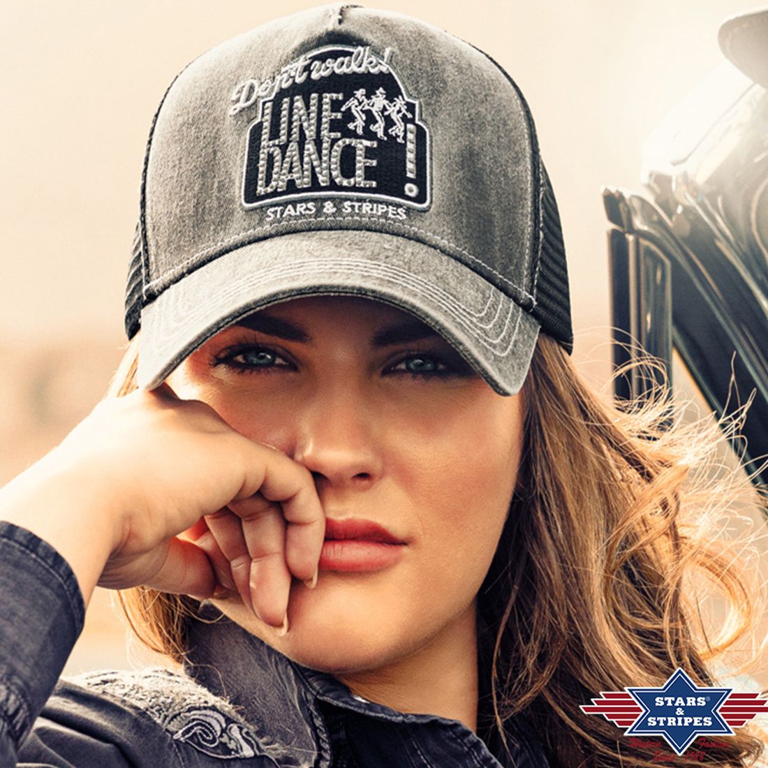 Western Mesh Basecap - Line Dance