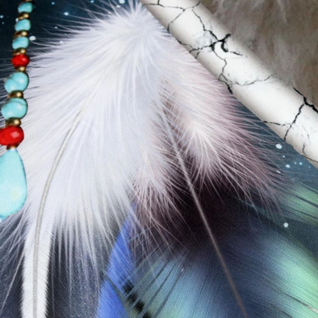 Premium Bettwäsche-Set - Spirit Dreams - Dreamcatcher Wolves