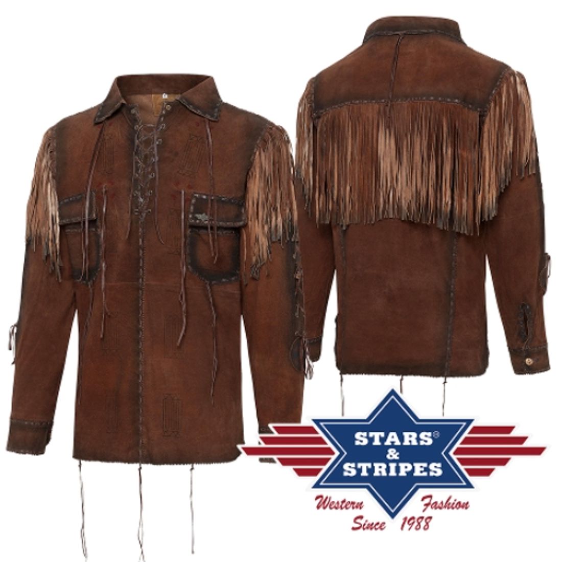 Lederhemd von Stars & Stripes - Crockett