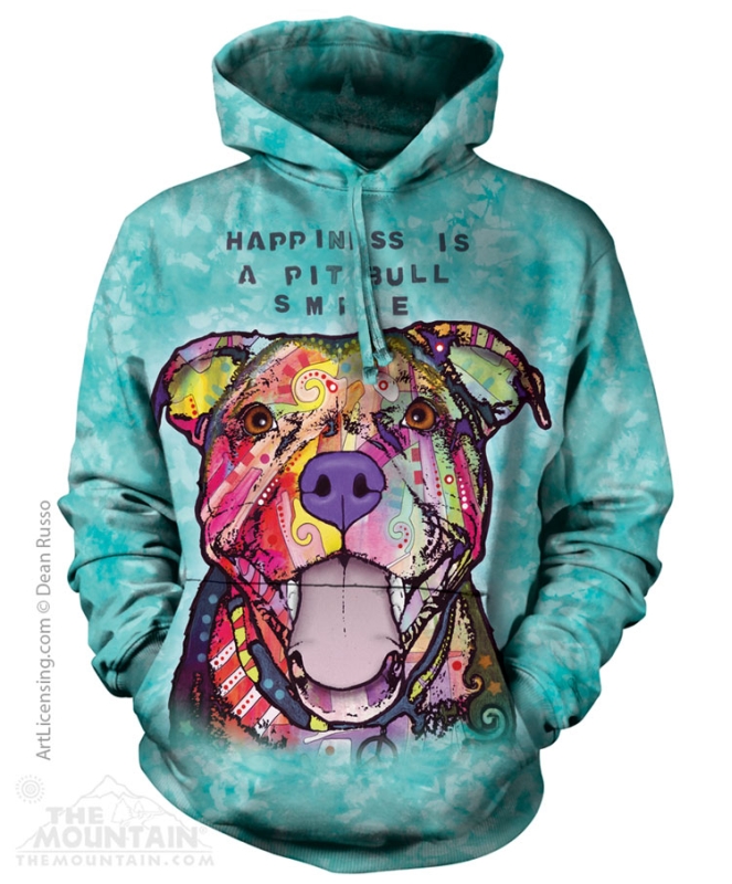 Reduziert - The Mountain Hoodie / Kapuzensweatshirt - Russo - Pit Bull Smile, Größe XL