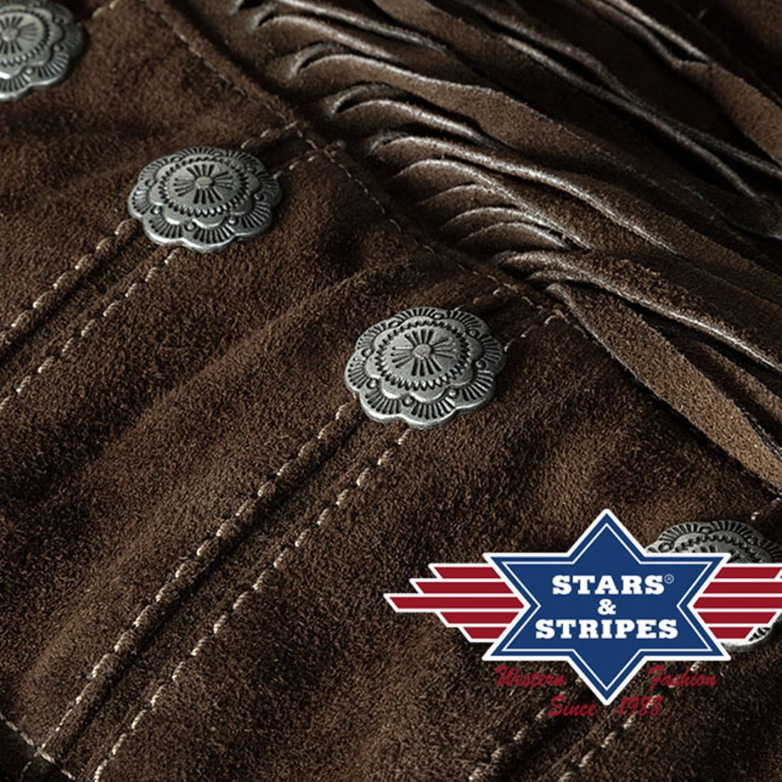 Damen-Lederjacke von Stars & Stripes - Brianna, Braun