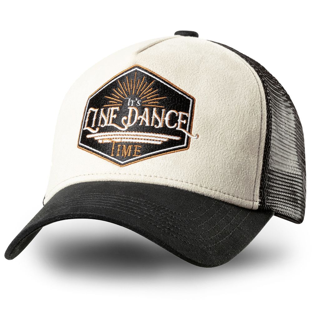 Western Mesh Basecap in Lederoptik - Line Dance Time